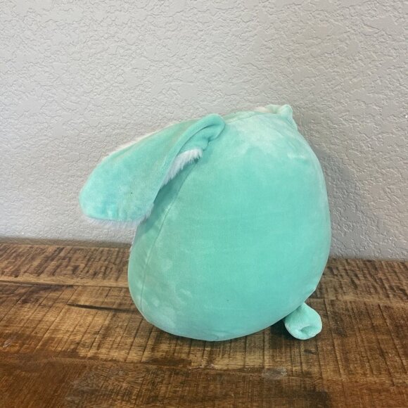 Sammy Bunny 8” SQUISHMALLOW Easter 2021 - Mint Green with Fur/fuzzy tummy - Picture 4 of 9